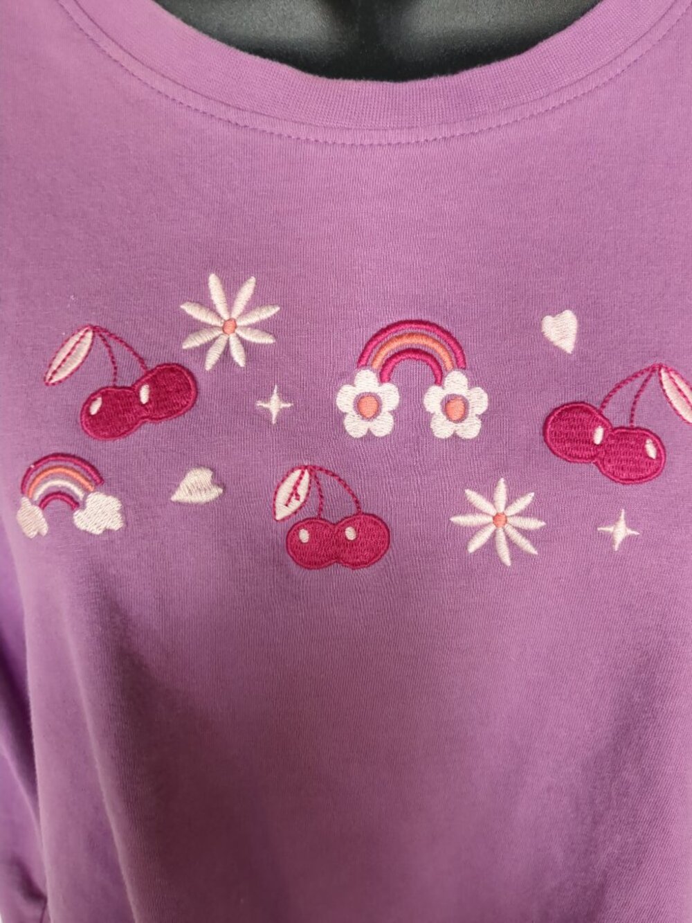 XL Love Peace Lazy Days Cotton Crop T Shirt - Picture 2 of 9